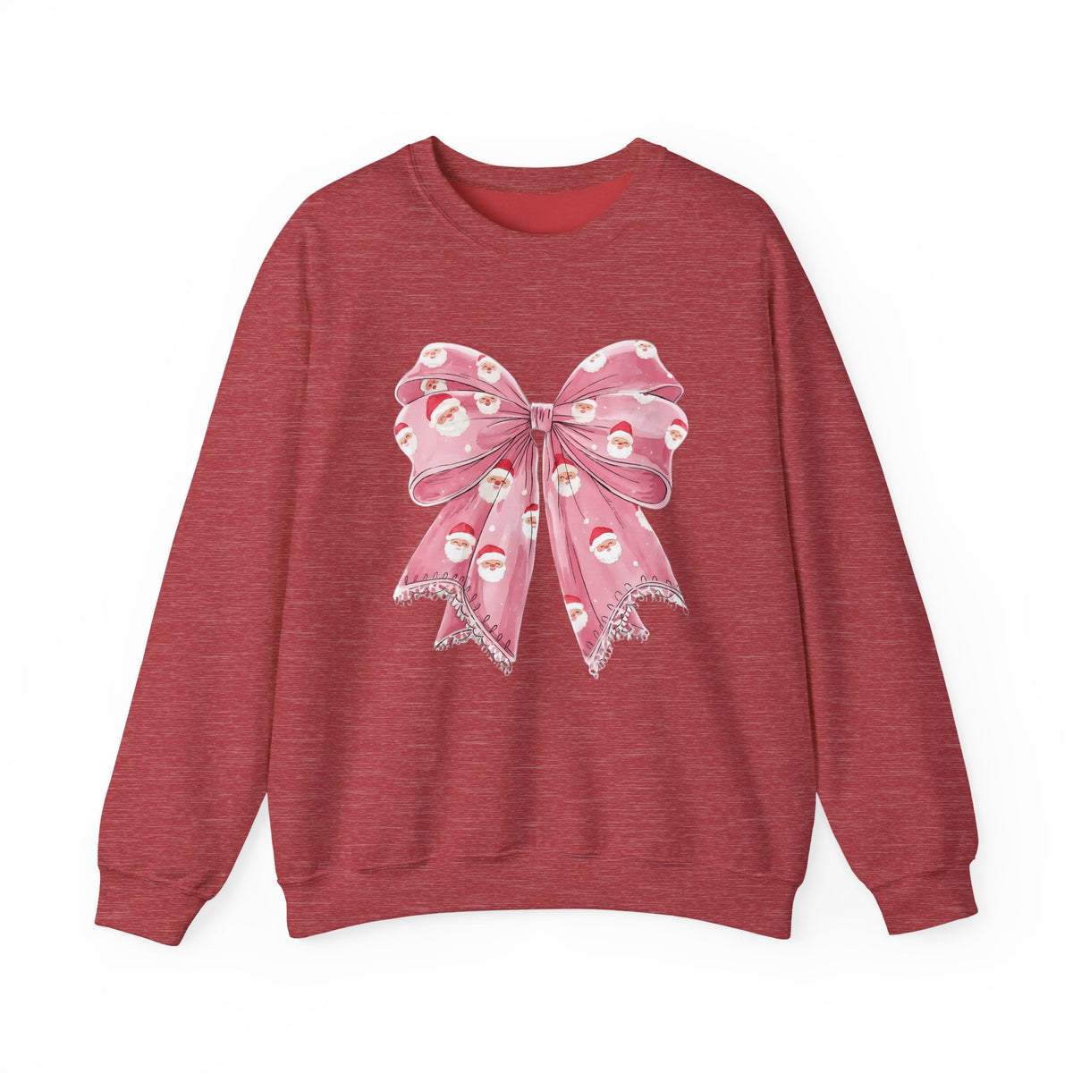 Santa Bow Holiday Crewneck Sweatshirt