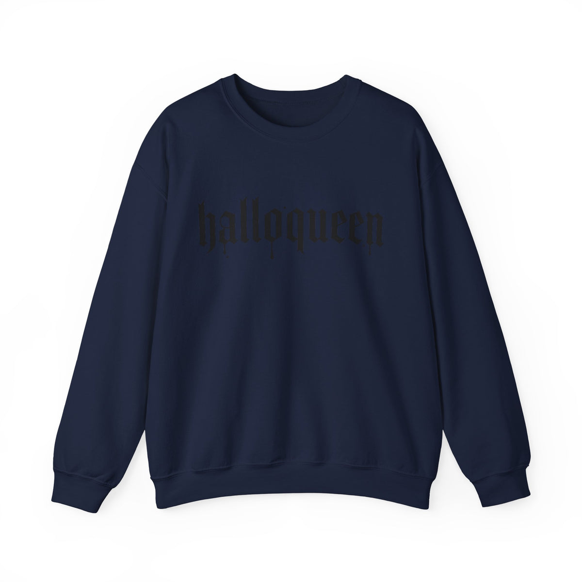 HalloQueen Crewneck Sweatshirt – Gothic Halloween Graphic Pullover