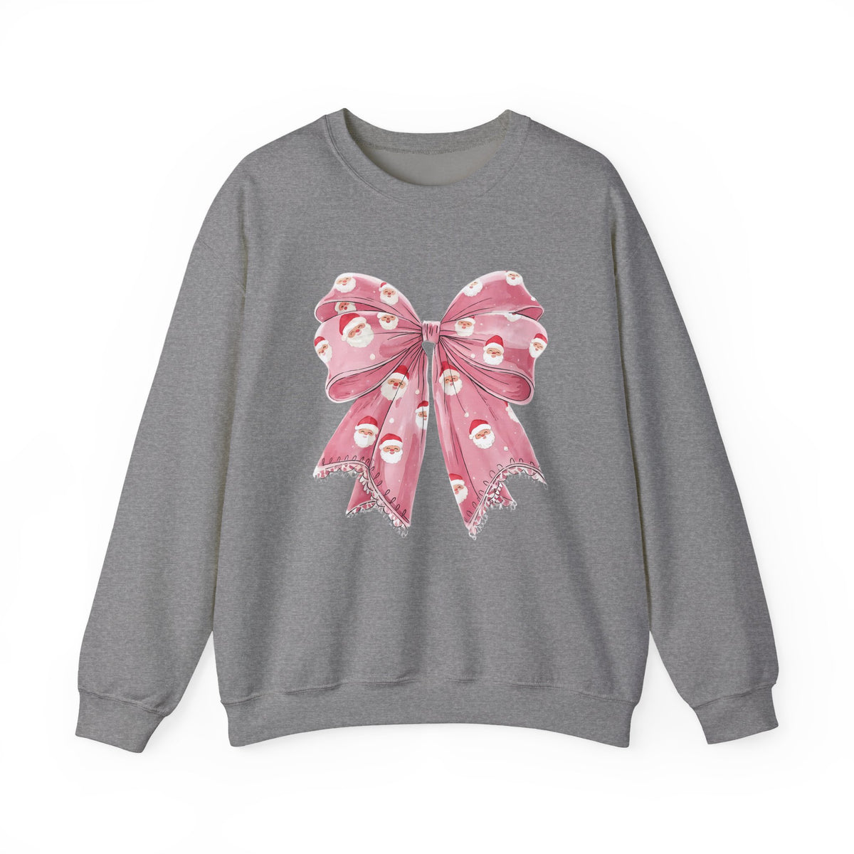 Santa Bow Holiday Crewneck Sweatshirt
