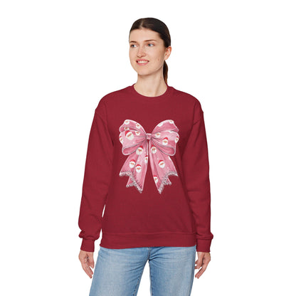 Santa Bow Holiday Crewneck Sweatshirt