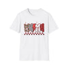 Mama Lightning Bolt Graphic T‑Shirt — Leopard & Checkered Mom Tee