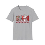 Mama Lightning Bolt Graphic T‑Shirt — Leopard & Checkered Mom Tee