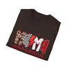 Mama Lightning Bolt Graphic T‑Shirt — Leopard & Checkered Mom Tee