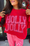 Christmas Graphic Plaid Lounge Set