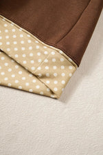 Polka Dot Graphic Baggy Sweatshirt