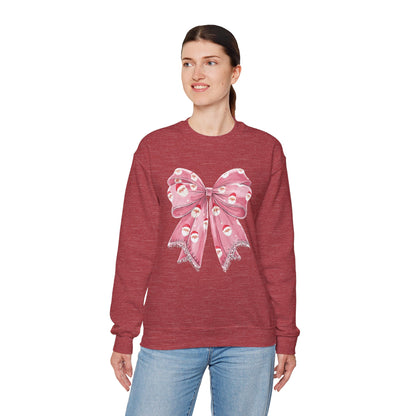 Santa Bow Holiday Crewneck Sweatshirt