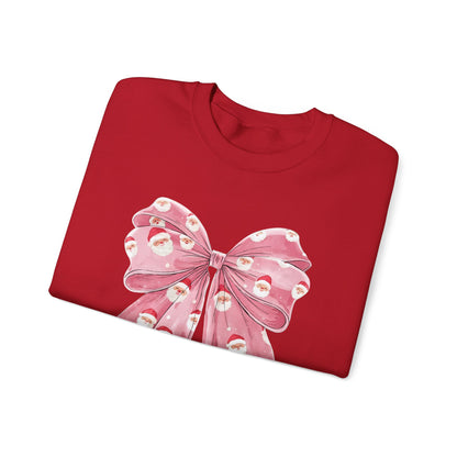Santa Bow Holiday Crewneck Sweatshirt