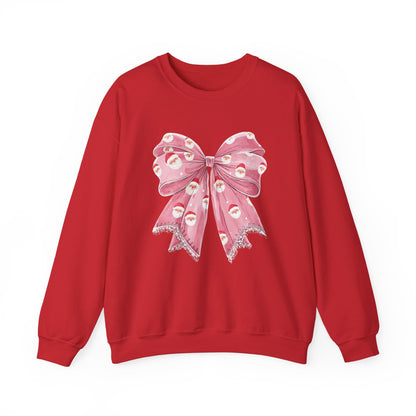 Santa Bow Holiday Crewneck Sweatshirt