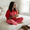 Christmas Graphic Plaid Lounge Set