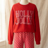 Christmas Graphic Plaid Lounge Set