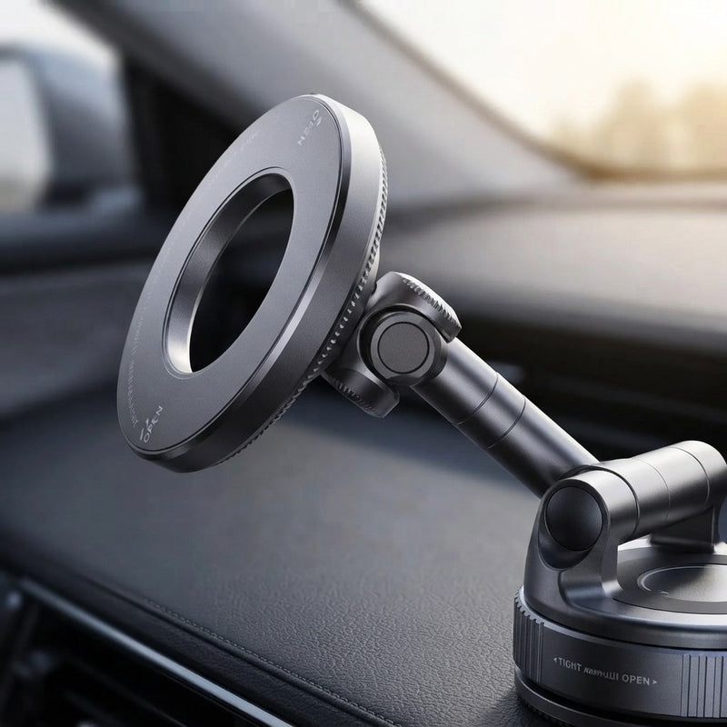 Vacuum Suction Magnetic Car Phone Holder